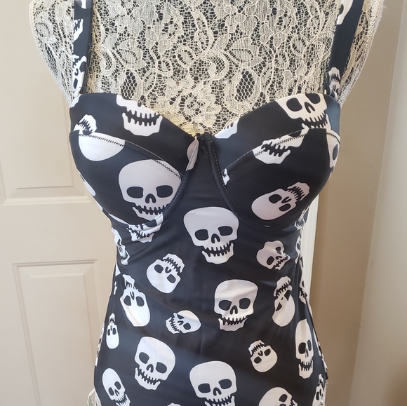 Sourpuss Other - Sourpuss- Discontinued Skull Swimsuit!